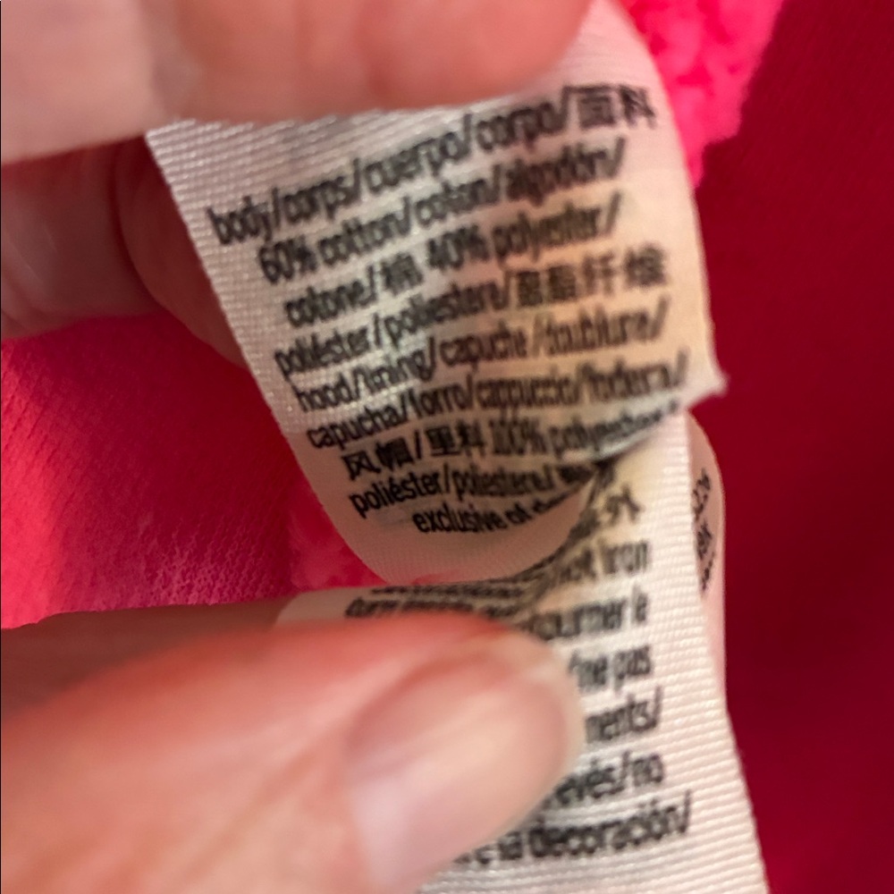 Victoria's Secret 🥳2xHP🥳 PINK Vibrant Pink Zip-up Hoodie Jacket - Picture 5 of 8